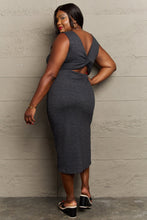 Load image into Gallery viewer, Sew In Love Full Size For The Night Fitted Sleeveless Midi Dress in Black
